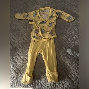 Little Sleepies two piece Preemie size outfit. Bamboo material.